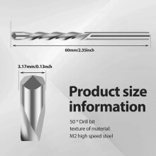 PARK (silber) 50 STÜCKE Trockenbau Bit 1/8 Zoll Spiralsäge Spitze Schneiden M2 Präzision Trockenbau