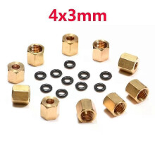PARK (4 x 3 mm), 20 Stück Kupfer-Schraub-O-Ring für Dämpfer DX4 mit 4 x 3 mm, 3 x 2 mm Tintenschlauch