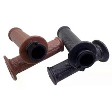 PARK (Brown) Accessoires de guidon de moto noir/marron 1 paire de poignées de scooter pour Honda Dio