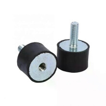PARK (M8) 4 pezzi Ammortizzatori in gomma con filettatura maschio doppia Anti-vibrazione Silentblock