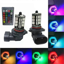 PARK (2 Stück 9005) 2 Stück Auto-Nebelscheinwerfer H8 9005 881 1156 1157 RGB Auto Fahren Laufen Licht