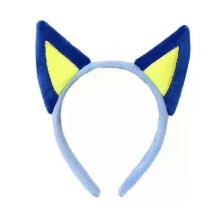 PARK(Blue)Cosplay Anime Hahmon pääpanta Joustava koiran korvan hiusvanne Pehmo päähine joulunaamiainen