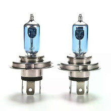 PARK (2 Stück) 2 Stück Autoscheinwerfer H4 100W 12V Superhelle weiße Nebelscheinwerfer Halogenlampe