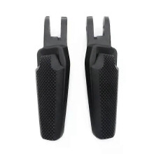 PARK (Schwarz) Motorrad Vorne Fußstütze + Abdeckung Für Ducati Monster 1200 937 821 1200 S 821 Streifen