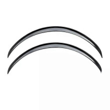 PARK (2 Stück glänzend schwarz) 2 Stück Universal Auto Rad Augenbrauen Bögen Lippen 73cm Auto Seite