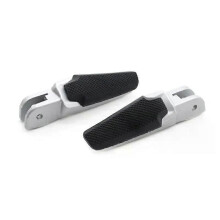 PARK (SilberSchwarz) motorrad Vorne Fußstütze + Abdeckung Für Ducati Monster 1200 937 821 1200 S 821