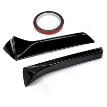 PARK (Glänzend Schwarz) Für SEAT LEON 5F FR (5 Tür) 2013-Heckscheibe Seitendachspoiler Heckkofferraumdiffusor