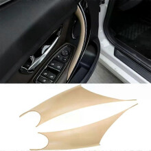 PARK (Beige) 2 stücke Carbon Faser Türgriff Abdeckungen Für BMW 320i 328i 330i 335i F30 F31 428i 435i