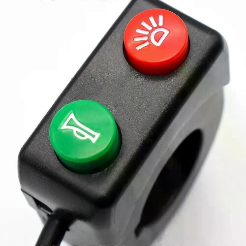 Interruptor de manillar de motocicleta PARK(A), bocina de scooter, interruptor de luces, botón de encendido 2