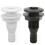 PARK(WHITE) 1 conector de manguera de 5/8" con conector pasante recto ABS resistente a impactos para 2