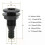 PARK(WHITE) 1 conector de manguera de 5/8" con conector pasante recto ABS resistente a impactos para 3