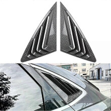 PARK (Carbonfaser-Optik) Body Kit Q3 F3 Sportback Seitenfenster Lamellen Fahrzeugzubehör Glossy Black