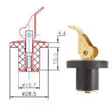PARK (0,625 in) 5/8in 3/4in Boot Messing Ablauf Stecker Robuste Rostfrei Starke Abdichtung Kompression