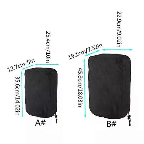 PARK(B) Universal Caravan Hitch Cover Toggle Trailer Jack Protective Electric Waterproof Breathable 2