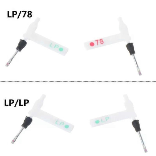 PARK(LP.78) per giradischi LP/78 Sostituisci lo stilo per il tocco per giradischi Double Ruby e Sapphire 2