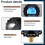 PARK (Blue Thread 18) Manometro per pneumatici, tester digitale per pneumatici, manometro per pressione 3