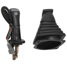 PARK (Schwarz Links) 3 Tasten Bagger Joystick Assy Griff Getriebe Mit Staub Abdeckung Für Daewoo Doosan