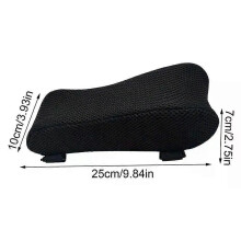 PARK (Schwarz) Ergonomische Armlehnenpolster, Armlehnenbezug, Ellenbogen-Armlehnenpolster, bequeme Stützstuhl-Ellenbogenpolster