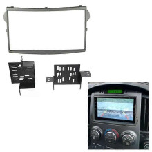 PARK (Silbergrau) 2Din Autoradio-Blende für Hyundai Starex/H1 DVD-Stereo-Rahmenplattenadapter-Montage-Armaturenbrett