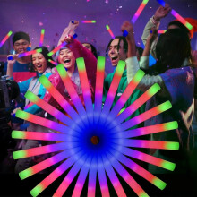 PARK (20PS) 15/20 Stück LED-Leuchtstäbe, Großpackung, bunt, RGB-Leuchtschaumstoff, Cheer Tube, dunkles