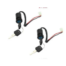 PARK (2 piezas) Interruptor de encendido universal para motocicleta, cerradura de puerta eléctrica impermeable,