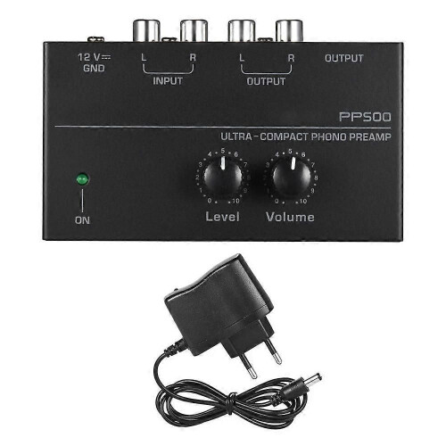 PARK (US-Stecker) PP500 Phono-Vorverstärker Vorverstärker mit Level Volume Control Ultra-kompakte Pre 1
