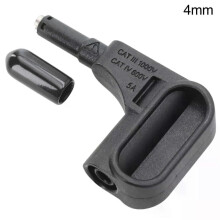 PARK (schwarz) 1PC DIY Elektronisches Multimeter Magnetkopf 4mm Bananenstecker Lötfrei Schnelle Magnetsondenklemme