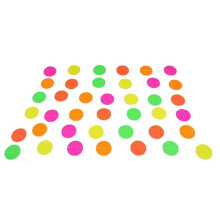 PARK (rund) Runde Pentagramm-Form, fluoreszierendes Party-Zeichnungsbanner, leuchtendes PVC-Material,