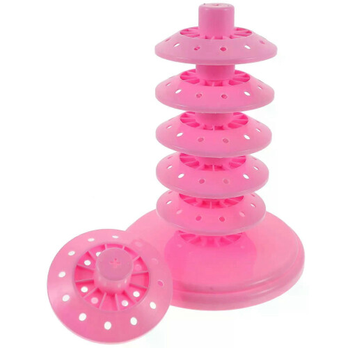 PARK (Pink) Ring Perforierte Süßigkeiten Marshmallow Display Requisiten Einstellbare Lollipop Display