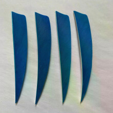 PARK (himmelblau) 50 Stück 4 Zoll rechter Flügel Truthahnfeder Schildschnitt Bogenschießen DIY Achery