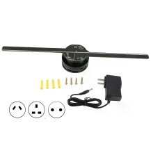 PARK (spina USA) Ventilatore olografico 3D con 224 perline luminose a LED, lettore pubblicitario 3D