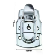 PARK(Sliver)1kpl 76*45mm Air Box matkatavaroiden vipusalpa Hasp-lukko avainmetallisoljella työkalulaatikon