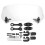 PARK (Transparent) 1Pcs Universal Motorrad Modifizierte Windschutzscheibe Windschutzscheibe Installiert 1