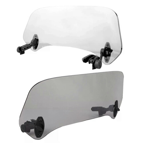 PARK (Transparent) 1Pcs Universal Motorrad Modifizierte Windschutzscheibe Windschutzscheibe Installiert 2