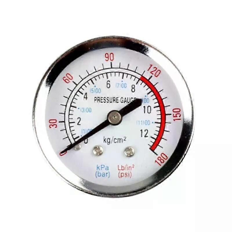 Manomètre Air/eau 2 Bars – Cadran 80 Mm Acier – Filetage 3/8 – FAUSTORICAMBI