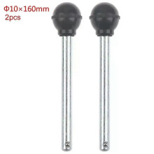 PARK (10 x 160 mm) 2 pasadores de metal para pila de pesas, 8/10 mm, cabeza esférica, pasador de fijación