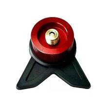 PARK (rosso) 1PC Adattatore di supporto per serbatoio di gas per esterni multifunzionale con dispositivo