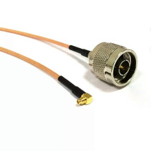 PARK (15 CM) RG316 RG174 RG178 Koaxialkabel MMCX Rechtwinklig 90-Grad auf N-Typ Stecker Pigtail Adapter