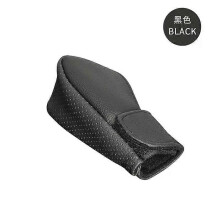 PARK (schwarz) Auto-Leder-Schaltmanschetten, universelle Schutzhülle für Schaltknauf aus PU-Leder, Schalthebelgriff