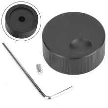 PARK (Schwarz) schwarz Matte Solide Aluminium Knopf 32x13mm Volumen Control Knob Für 6mm Potentiometer