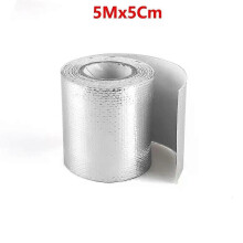 PARK (silber) Autoauspuff-Modifikation, hochtemperaturbeständige Aluminiumfolie, Fasergewebeband, Alufolie