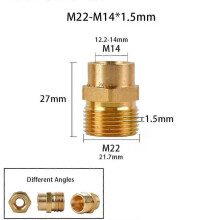 PARK (A) Messing M22-14mm/15mm 3/8 1/2 M14 M18 Gewinde Hochdruckreiniger Adapter Set Schnelle verbindung