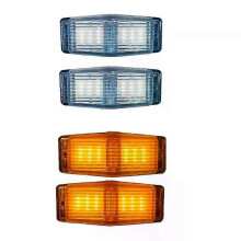 2 luces LED de posición delanteras de doble quemador para camión Scania, Volvo, Man y Benz (negro y