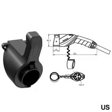 PARK(US)EV-Ladegeräthalter, Wandhalterung, Ladekabel-Organizer, Auto-Ladegeräthalter, Typ 1/Typ 2, Kabelbuchse