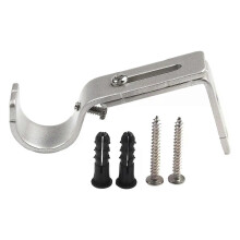 PARK (Plata) Nuevo soporte más juego de soportes para postes Soporte metálico de 25 mm de grosor Soportes