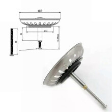 PARK (B) Für Blanco Spüle, Ersatzteil, 82 mm, Küchenspüle, Sieb, Abfallstopfen, Becken, Abflussfilter,