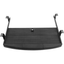 PARK (Schwarz) Untertisch-Tastaturablage, ergonomische ausziehbare Plattform für Computermaus und Tastatur,