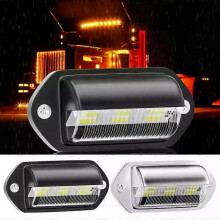 PARK (musta) automaattinen rekisterikilven led-valot vedenpitävä rekisterikilven lamppu 12 - 24 V LED-valo