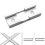 Conector de riel transversal PARK(Red)Chute, intersección de riel en T, aluminio, universal para carpintería, 4