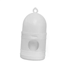 PARK (WEISS) Papageien-Wasserspender, Zucht mit Griffschalen, 1 l, Taubentränke, Trinkbecher für Entenstall